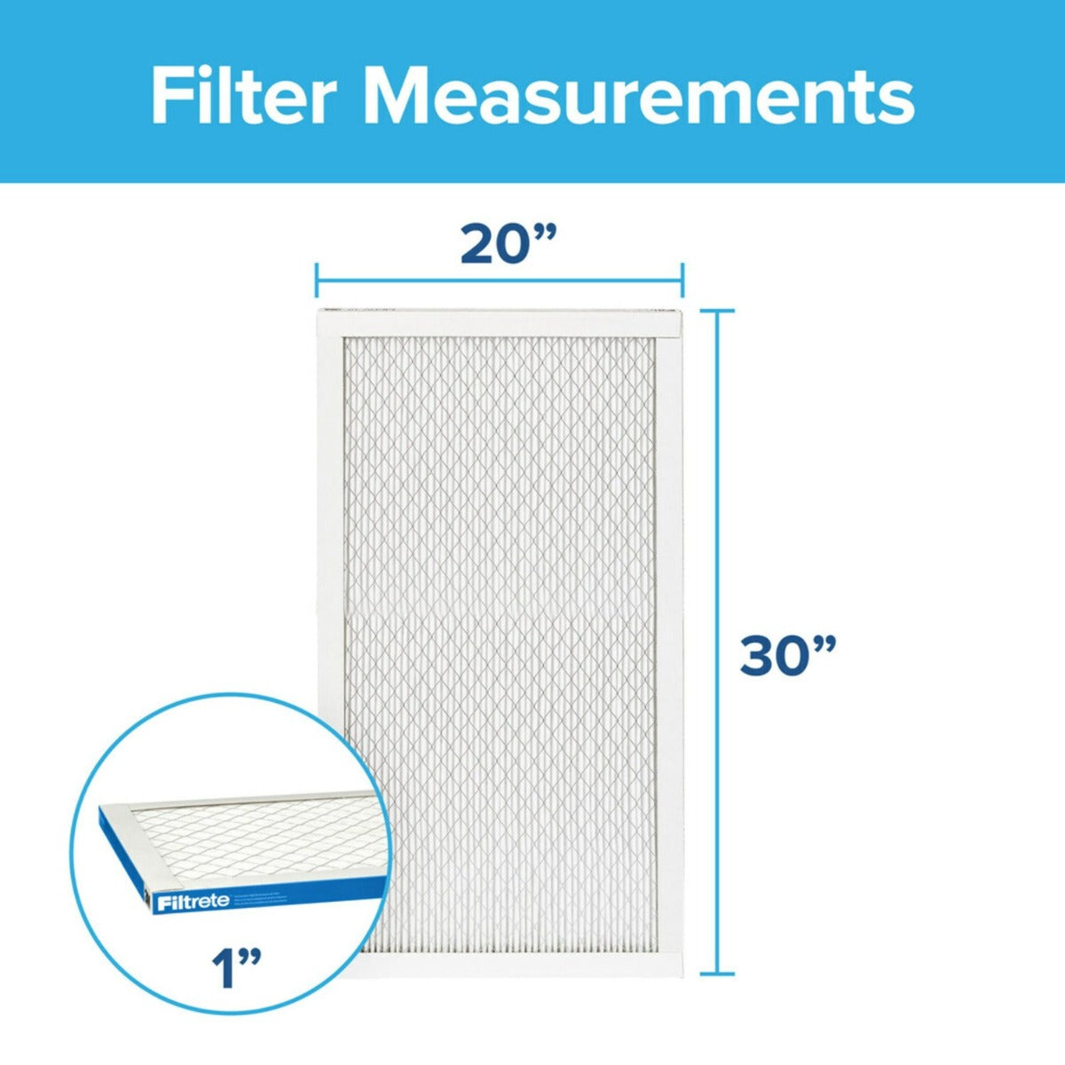 3M Filtrete 1900 Ultimate Allergen, Bacteria & Virus Air Filter - 20x30x1 - Air Filters - 47.99 - DiscountFilterStore.com