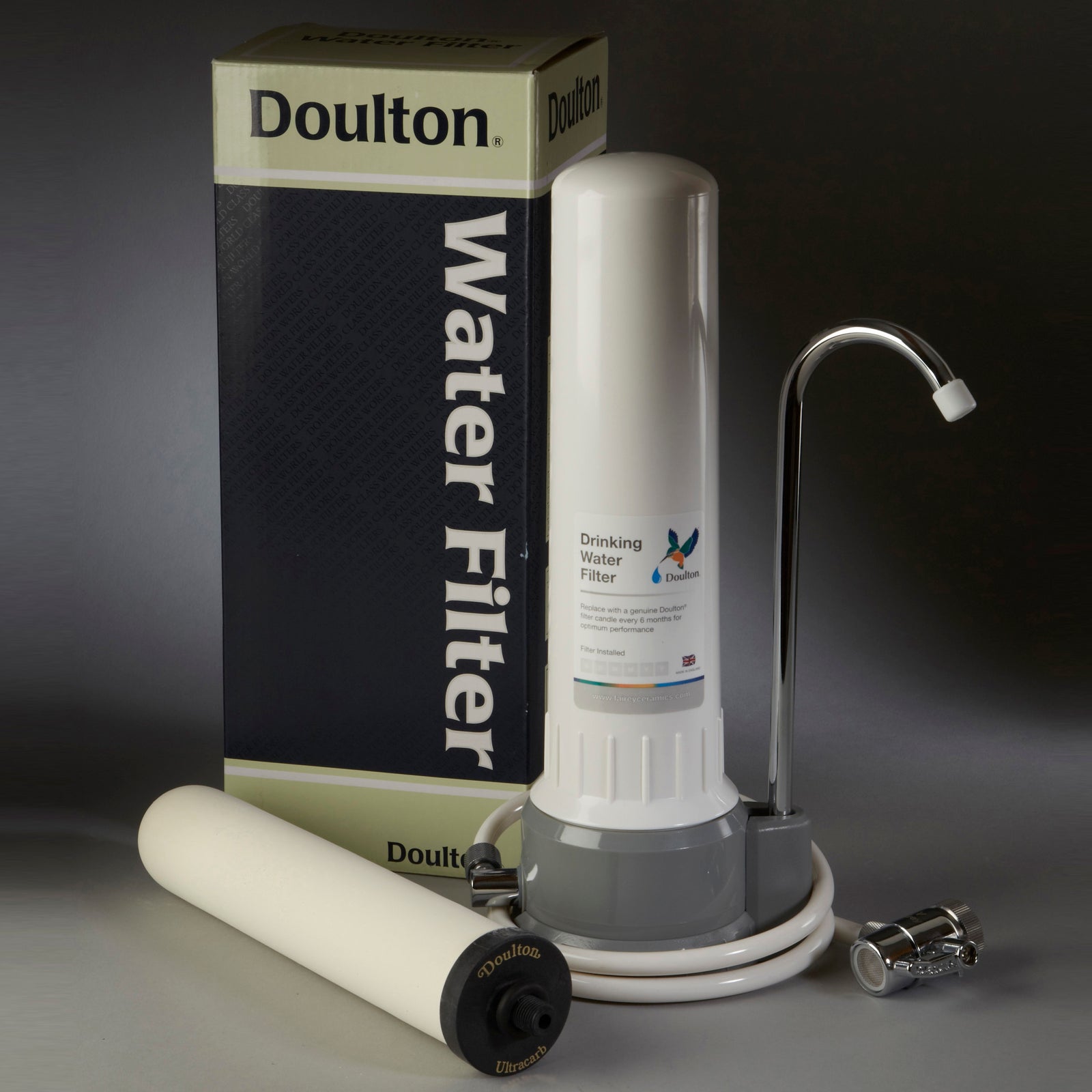 Doulton W9331032 HCP UltraCarb Countertop Filter System With UltraCarb SI Ceramic Filter Candle Filters - Countertop & Faucet Filters - 135.72 - DiscountFilterStore.com