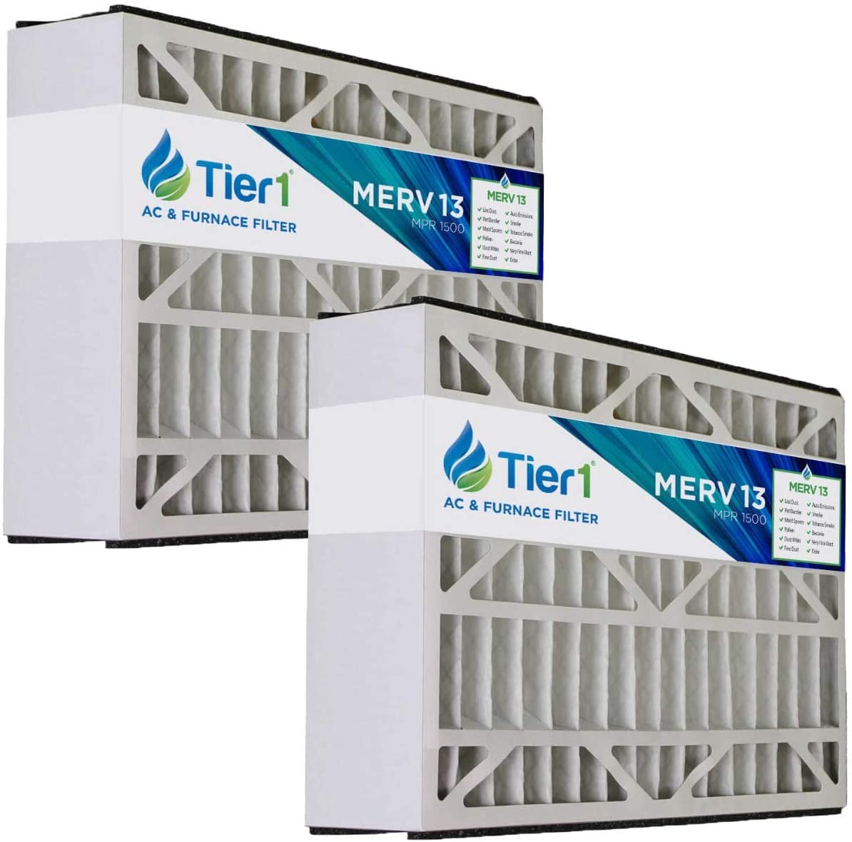 Tier1 brand replacement for BDP - 16 x 25 x 5 - MERV 13 (2-Pack) - Air Filters - 103.24 - DiscountFilterStore.com