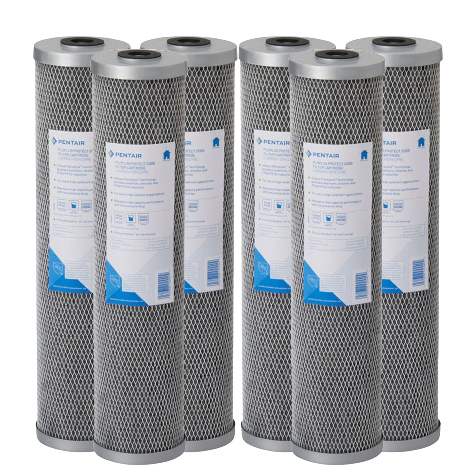 FloPlus Protect 20BB Pentek Replacement Carbon Block Filter Cartridge for PFOA/PFOS reduction - Whole House Cartridges - 136.38 - DiscountFilterStore.com