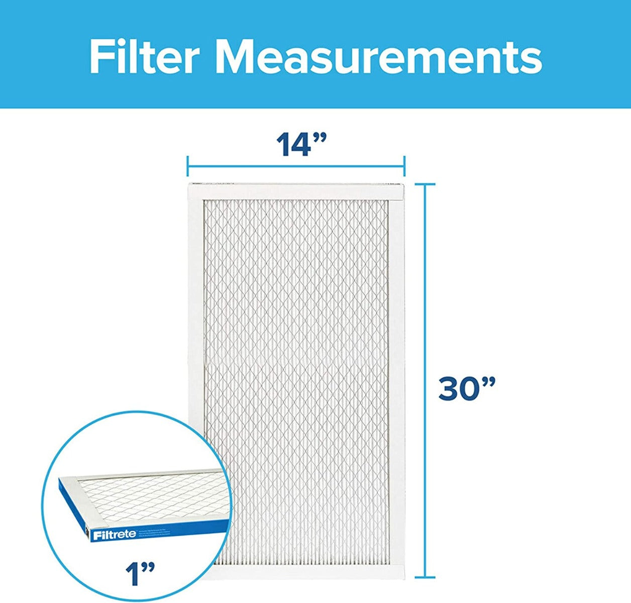 3M Filtrete 1900 Ultimate Allergen, Bacteria & Virus Air Filter - 14x30x1 - Air Filters - 44.99 - DiscountFilterStore.com