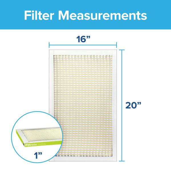 3M Filtrete 600 Dust & Pollen Reduction Air Filter - 16x20x1 (4-Pack) - Air Filters - 47.57 - DiscountFilterStore.com
