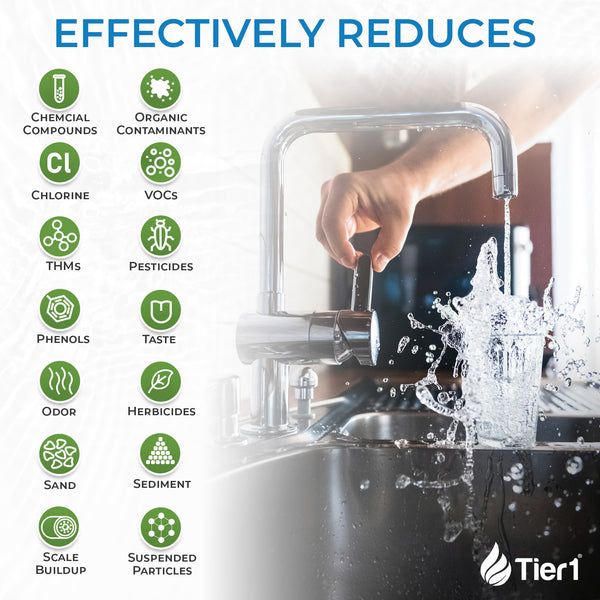 Tier1 Salt-Free Conditioner Bundle with Chlorine Filtration - TAC Scale Prevention plus 300,000 Gallons of Clean, Fresh Water - Whole House Systems - 679.06 - DiscountFilterStore.com