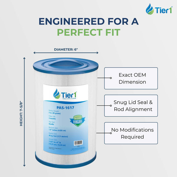 Tier1 Spa Filter for Waterway 817-0050 -Washable Trilobal Dirt-Lock Pleats - Pool and Spa Filters - 18.51 - DiscountFilterStore.com