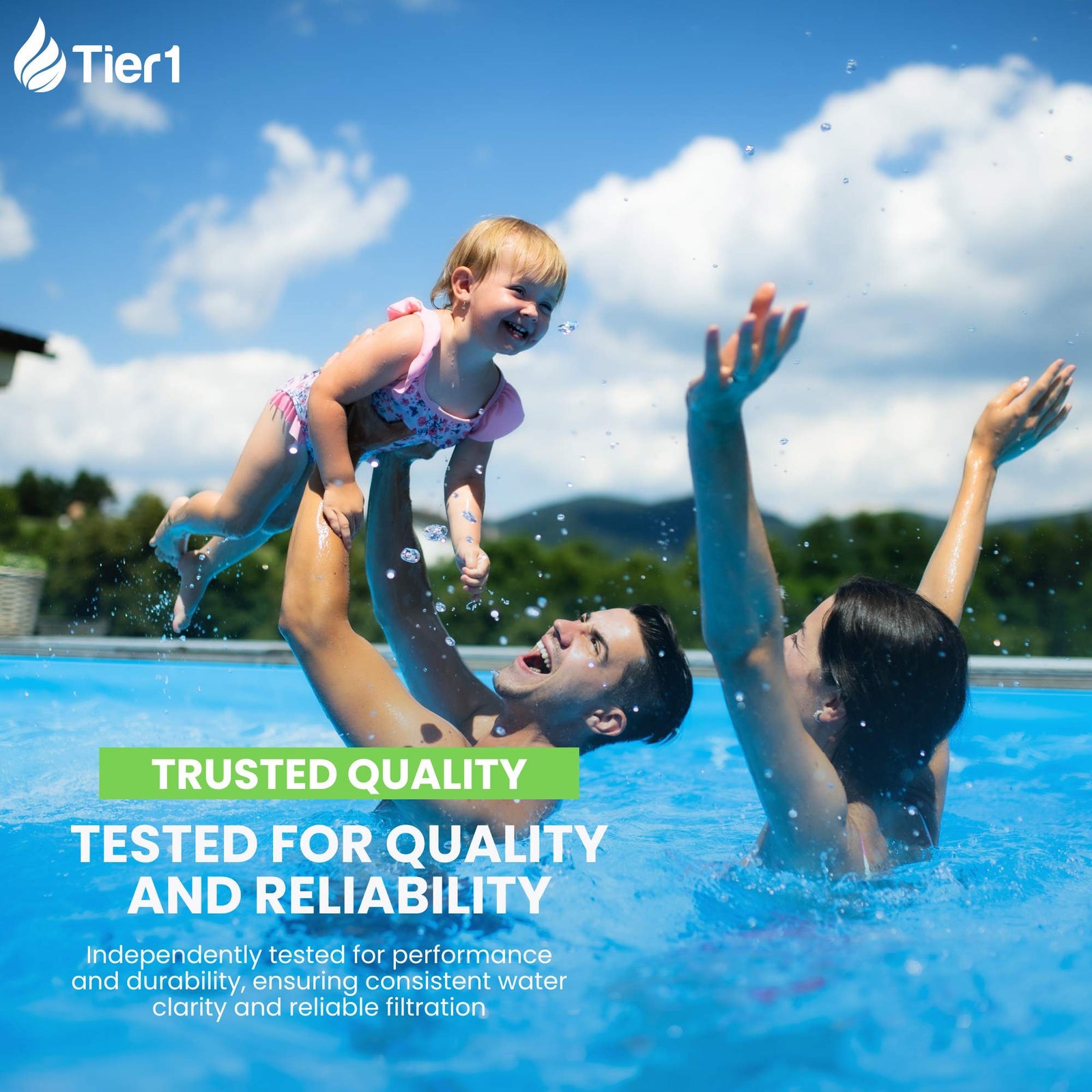 Tier1 Pool Filter for 58600, 59900 & F18 -Washable Trilobal Dirt-Lock Pleats - Pool and Spa Filters - 9.16 - DiscountFilterStore.com