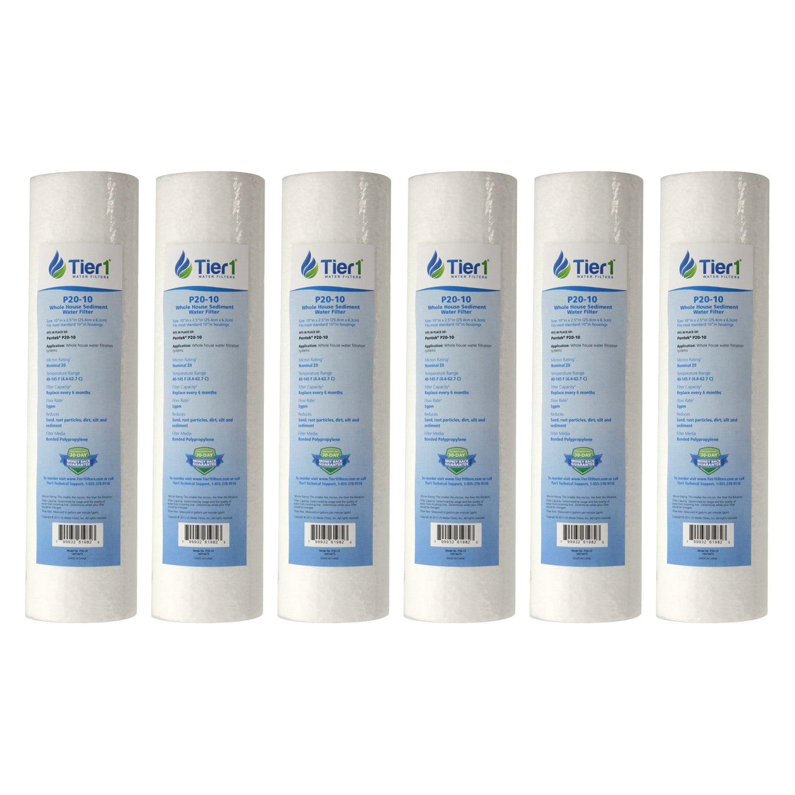 P20 Pentek Comparable Whole House Sediment Water Filter by Tier1 - Whole House Cartridges - 5.44 - DiscountFilterStore.com