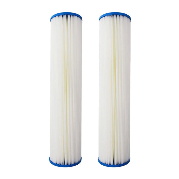 20 inch x 4.5 inch Pleated Sediment Water Filter by Tier1 (20 Micron) - Whole House Cartridges - 24.95 - DiscountFilterStore.com