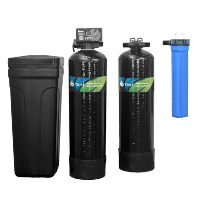 Tier1 32,000 Grain Water Softener & Chlorine Reduction Bundle - Water Softener plus 300,000 Gallons of Clean, Fresh Water - Whole House Systems - 804.86 - DiscountFilterStore.com