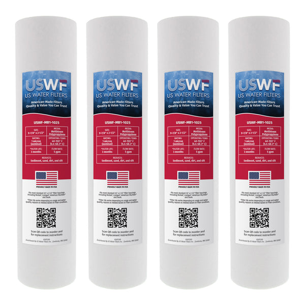 USWF 1 Micron 10"x2.5" Melt Blown Sediment Filter - Whole House Cartridges - 3.73 - DiscountFilterStore.com