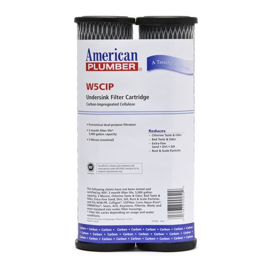 W5CIP American Plumber Undersink Filter Replacement Cartridge (2-Pack) - Whole House Cartridges - DiscountFilterStore.com