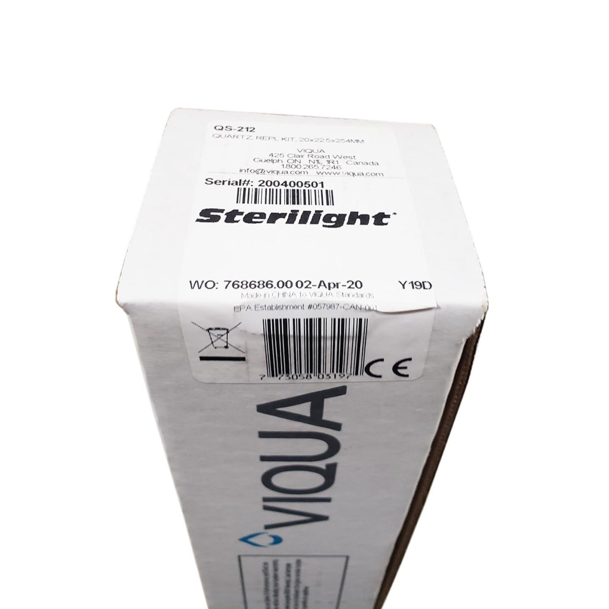 QS-212 Viqua Replacement Quartz Sleeve for S212RL Lamp - Whole House Systems - 41.0 - DiscountFilterStore.com