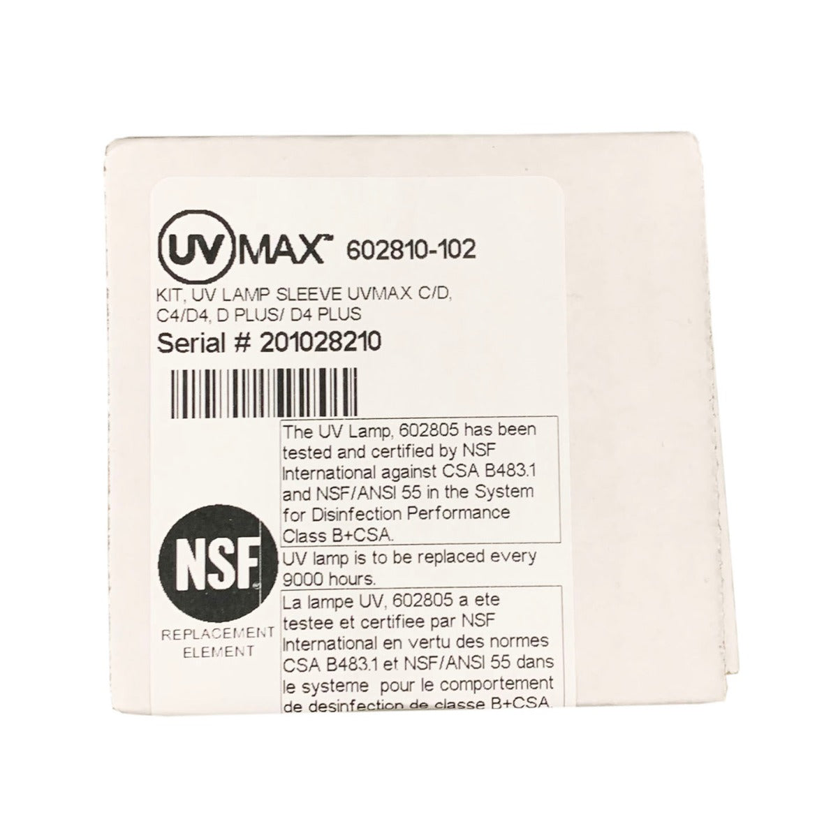 Viqua 602810-102 Lamp and Sleeve Kit for D Model Systems - Whole House Systems - 181.0 - DiscountFilterStore.com