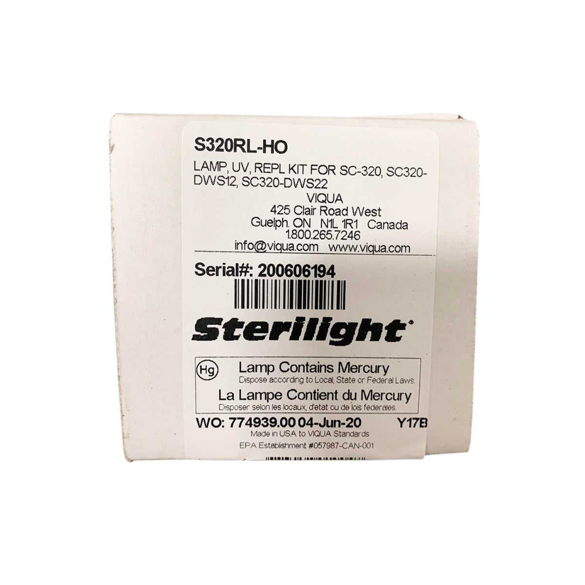 Viqua S320RL-HO UV Lamp - Whole House Systems - 145.0 - DiscountFilterStore.com