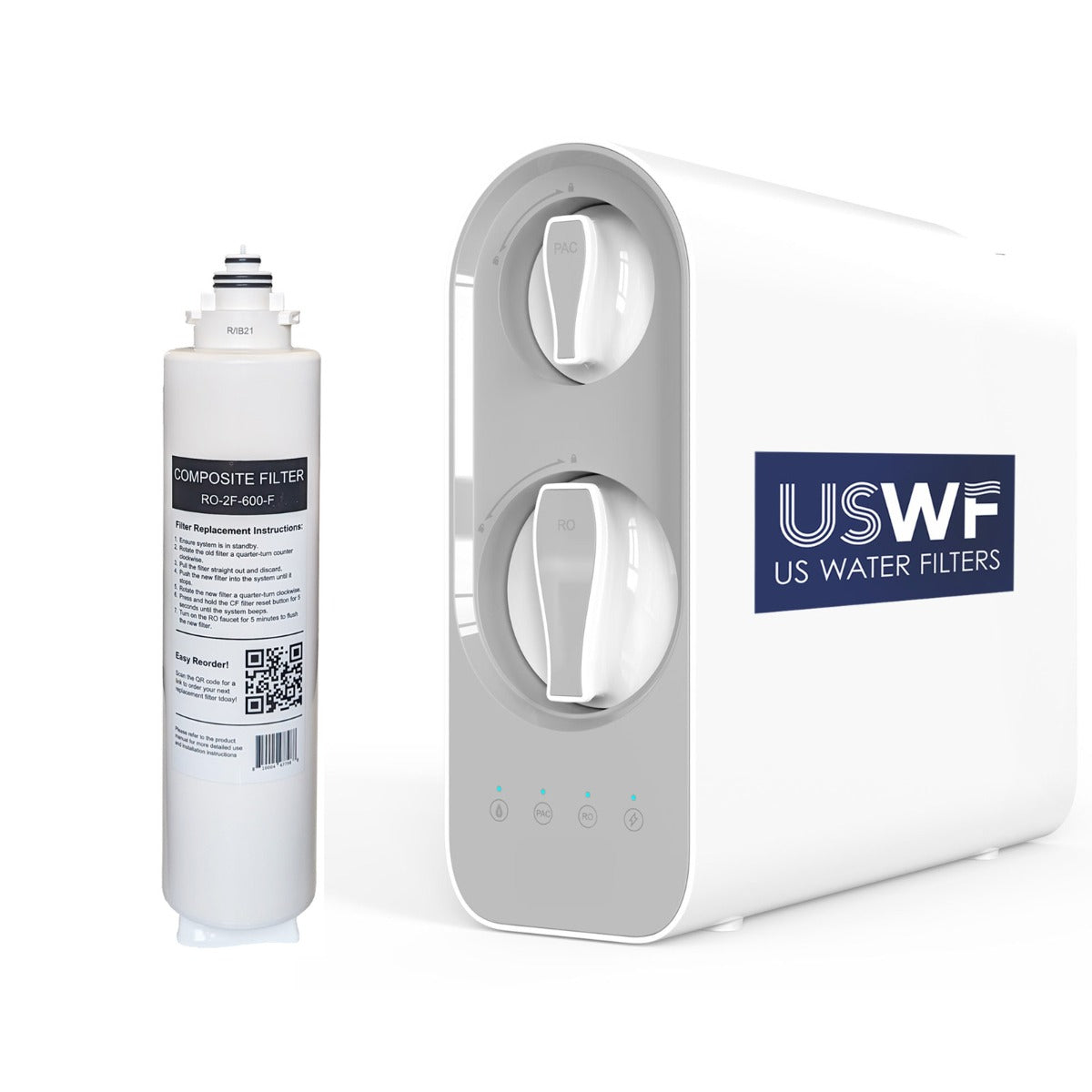 Replacement Composite Prefilter for USWF RO-2F-600 tankless Reverse Osmosis System - Inline & RO Filters - 24.49 - DiscountFilterStore.com