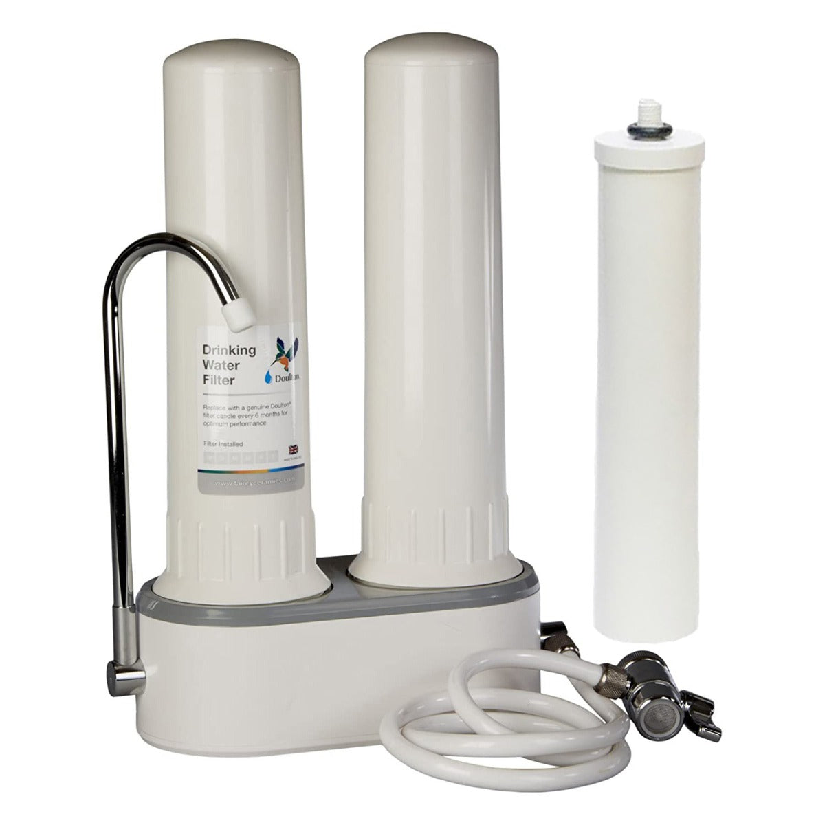 Doulton W9380003 Housing + W9125030 10" Fluoride Reduction Cartridge - Countertop & Faucet Filters - 292.16 - DiscountFilterStore.com