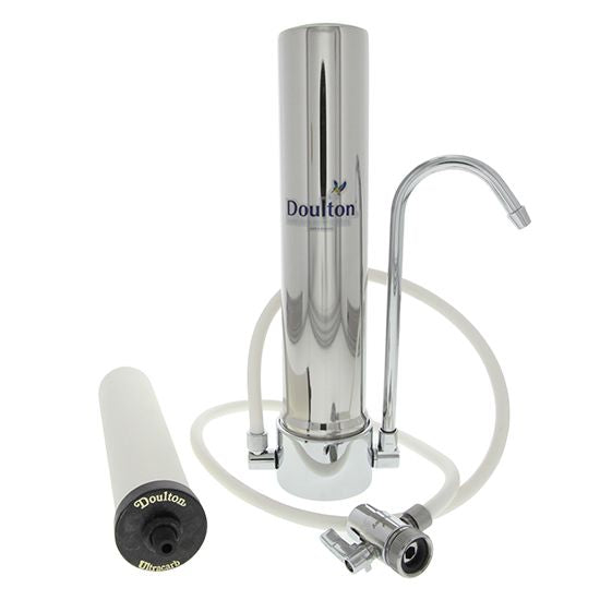 Doulton W9331208 HCS Countertop Water Filtration System With  UltraCarb SI Ceramic Candle Filter - Countertop & Faucet Filters - 220.16 - DiscountFilterStore.com
