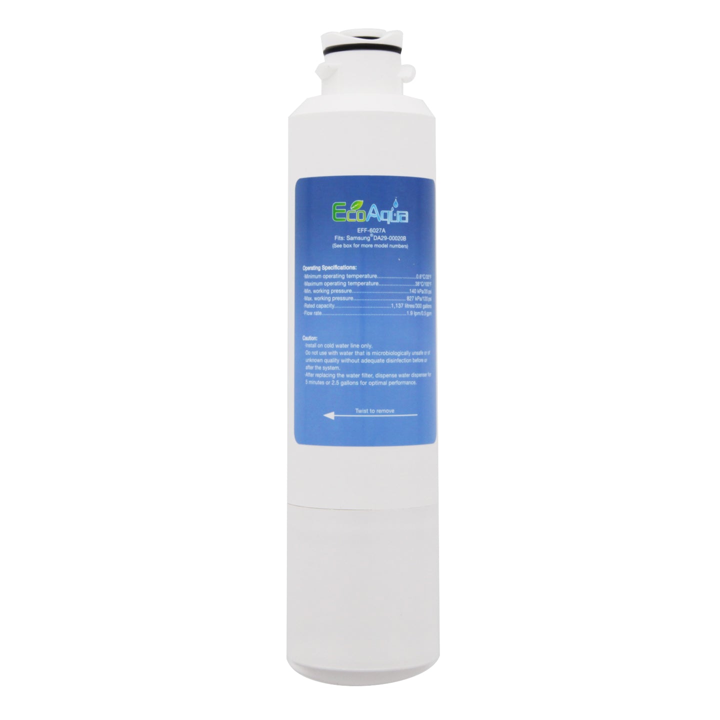 Samsung DA29-0002B/DA29-00020AB Comparable Refrigerator Filter by EcoAqua (EFF-6027A) - Refrigerator Filters - 19.4 - DiscountFilterStore.com