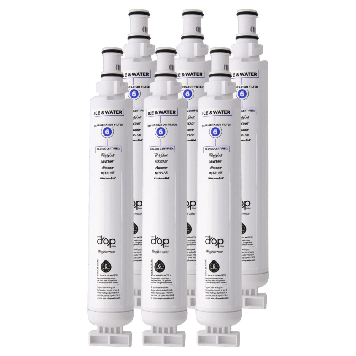 Whirlpool 4396701 is now EveryDrop EDR6D1 (Filter 6) Ice and Water Refrigerator Filter - Refrigerator Filters - 53.67 - DiscountFilterStore.com