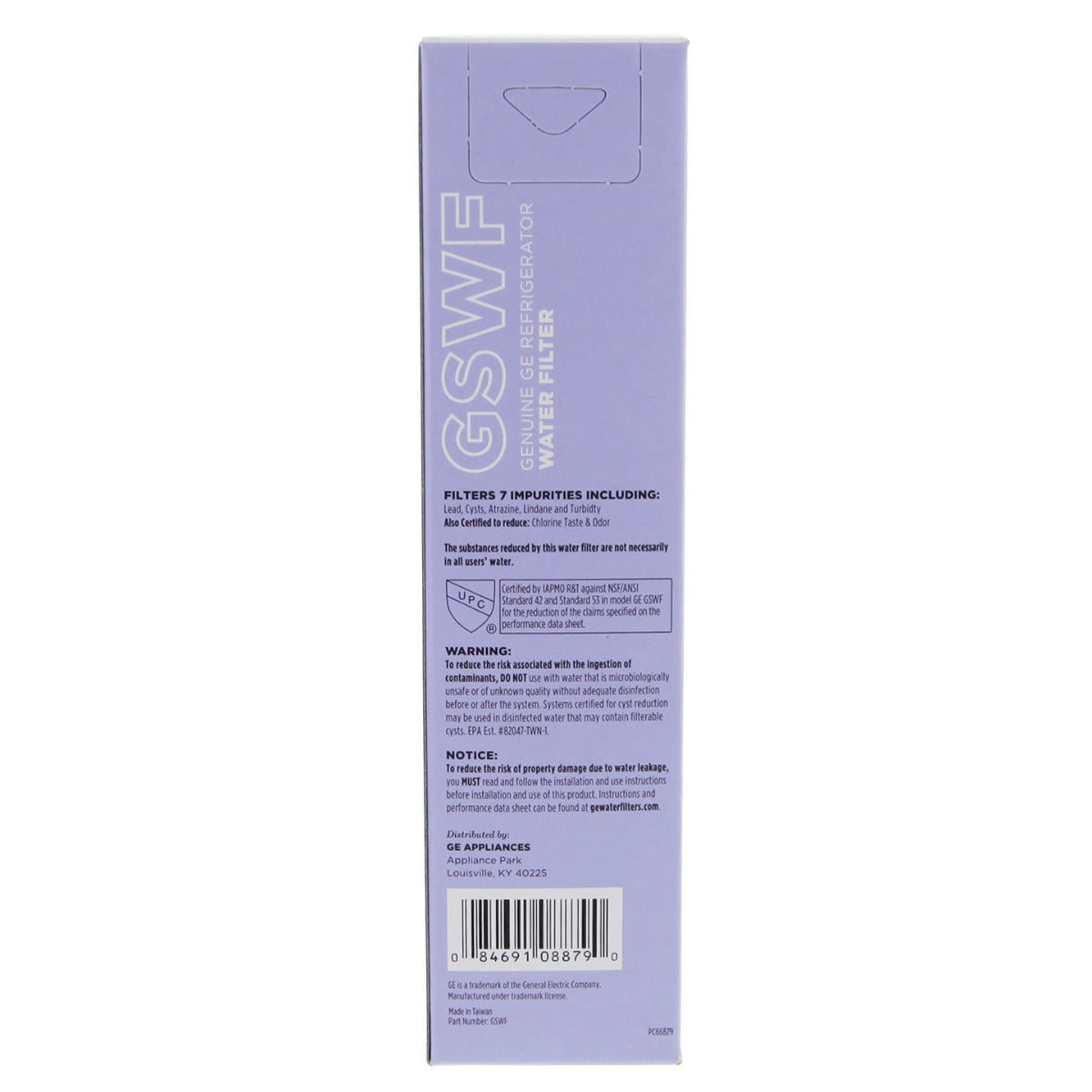 GSWF GE SmartWater Slim Refrigerator Water Filter - Refrigerator Filters - 61.52 - DiscountFilterStore.com