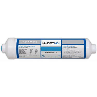 ICF-10Q Hydronix Inline Coconut Carbon Filter - Inline & RO Filters - 13.99 - DiscountFilterStore.com