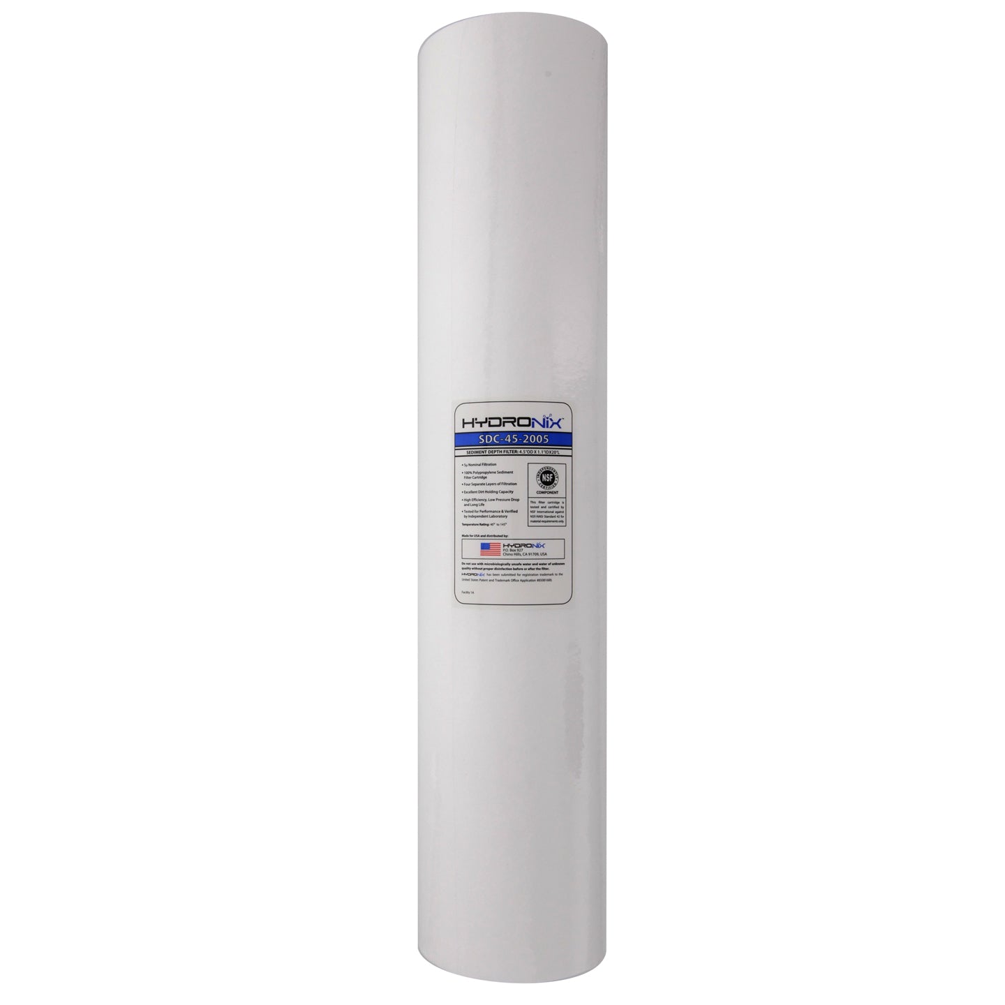 SDC-45-2005 Hydronix Whole House Replacement Sediment Filter Cartridge - Whole House Cartridges - 33.99 - DiscountFilterStore.com