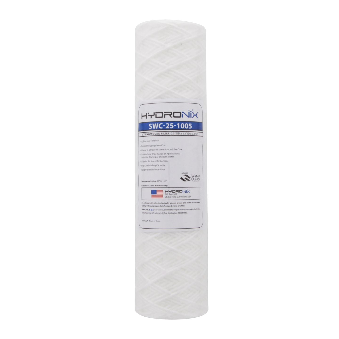 SWC-25-1005 Hydronix String Wound Sediment Water Filter - Whole House Cartridges - 8.39 - DiscountFilterStore.com
