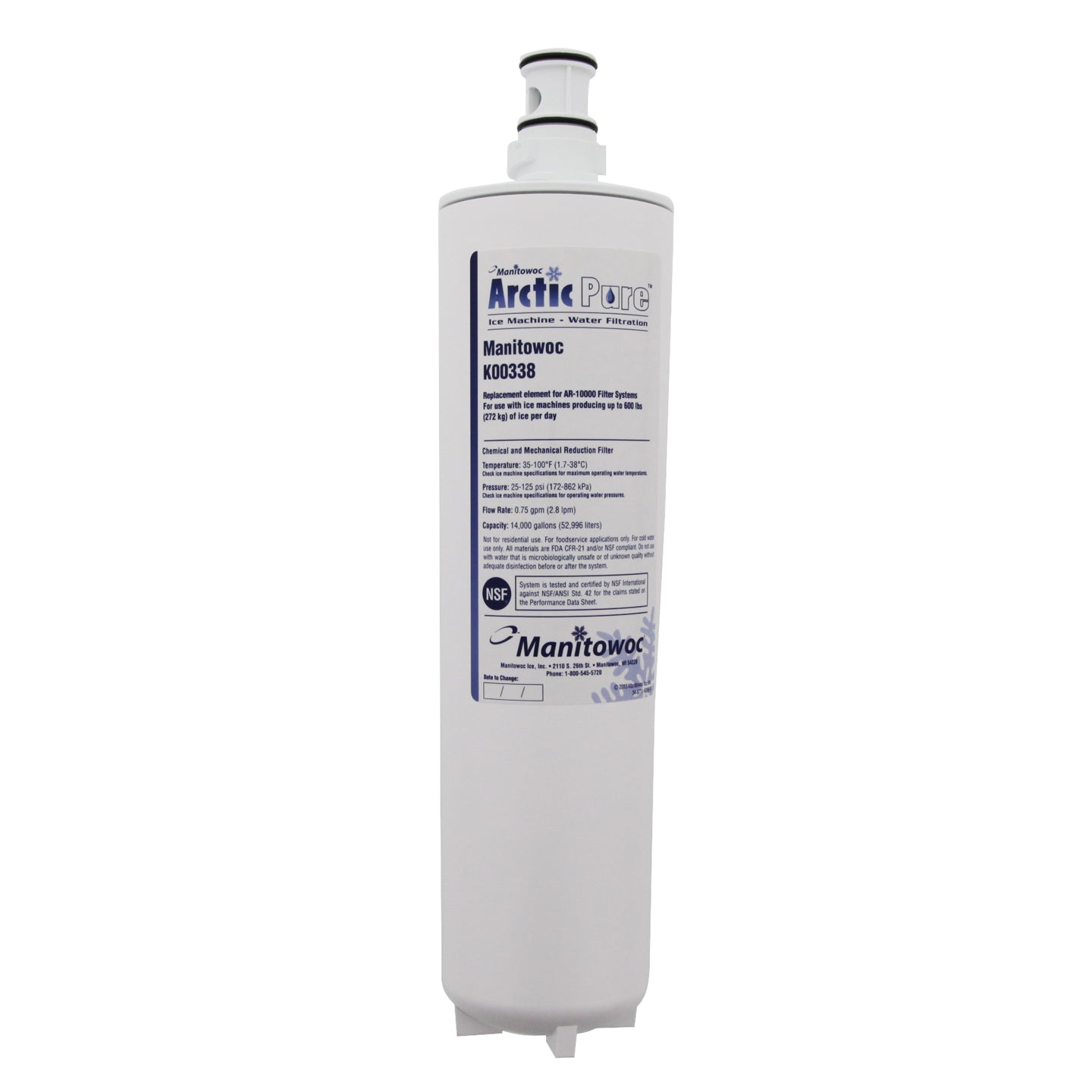 K00338 Manitowoc Arctic Pure Ice Maker Filter - Commercial Filters - 129.38 - DiscountFilterStore.com