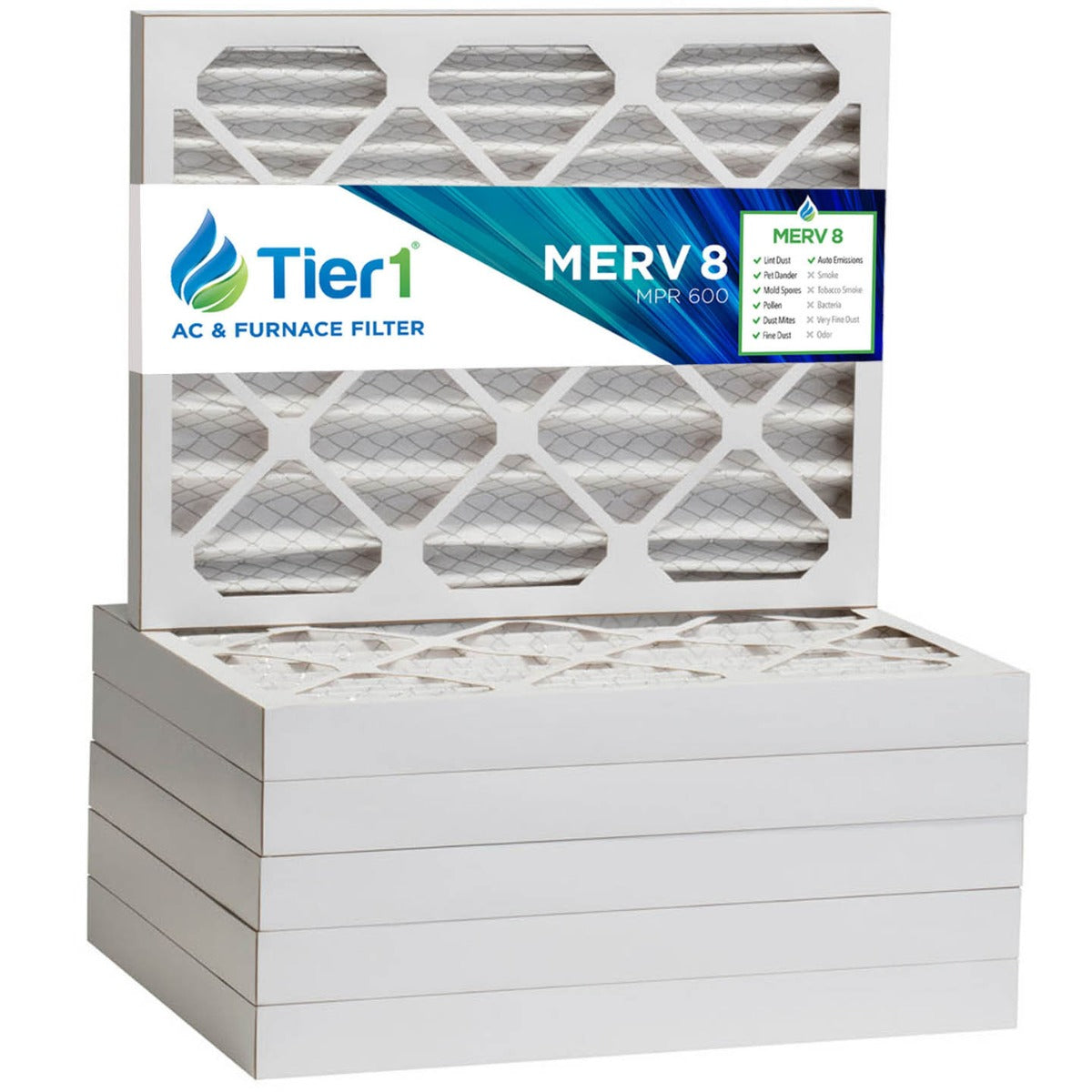 14x20x2 Merv 8 Universal Air Filter By Tier1 (6-Pack) - Air Filters - 66.92 - DiscountFilterStore.com