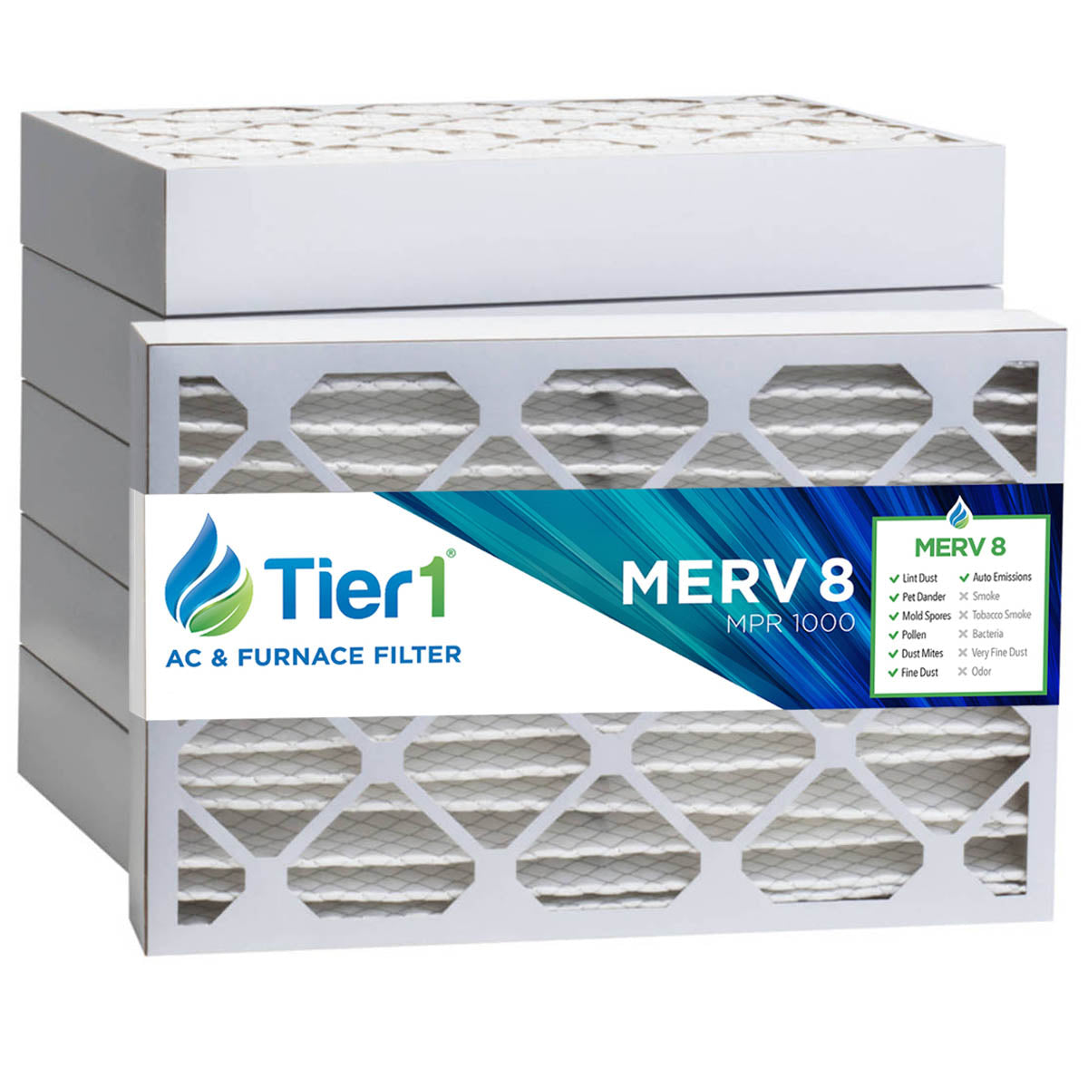 20x25x4 Merv 8 Universal Air Filter By Tier1 (6-Pack) - Air Filters - 110.81 - DiscountFilterStore.com