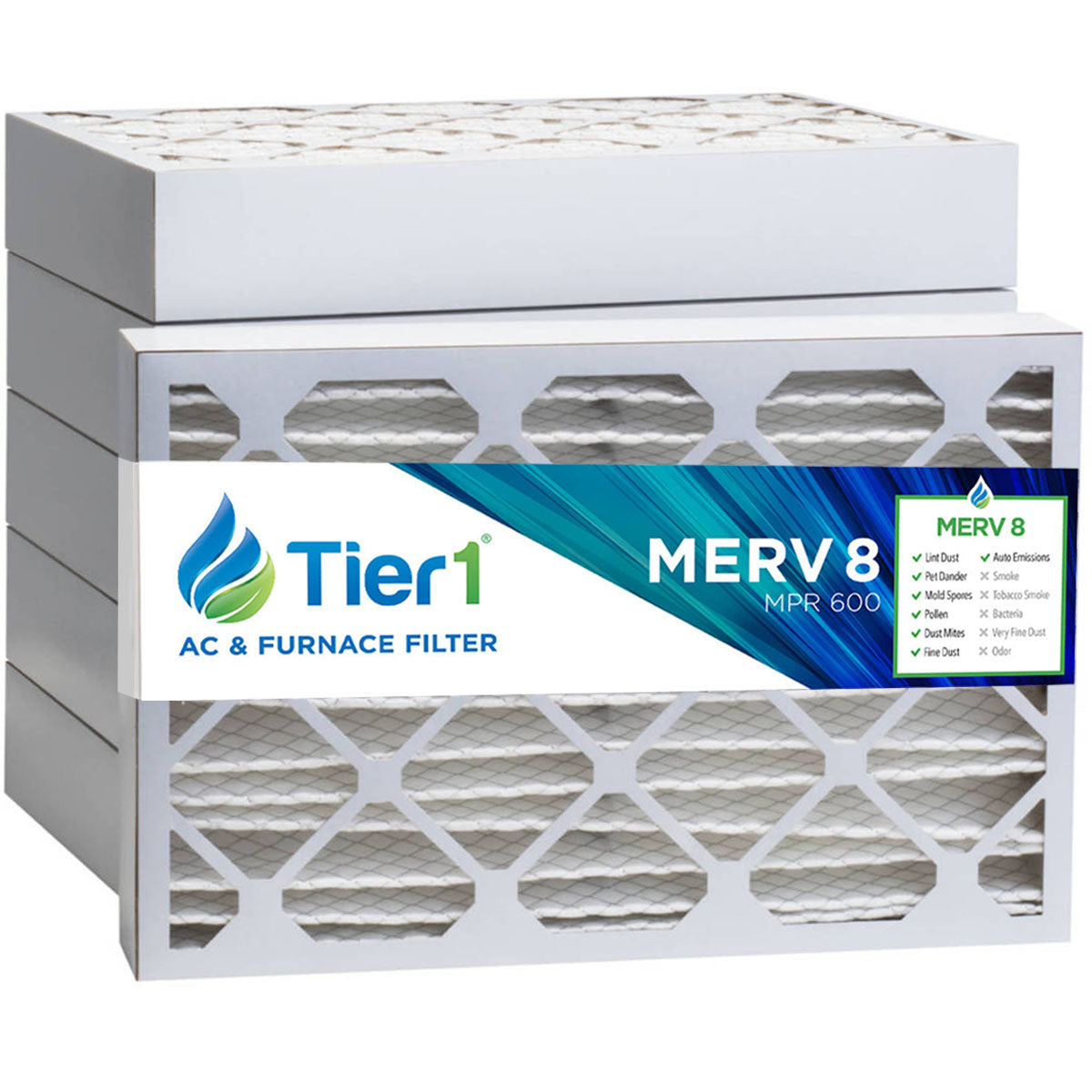 16x25x4 Merv 8 Universal Air Filter By Tier1 (6-Pack) - Air Filters - 113.3 - DiscountFilterStore.com