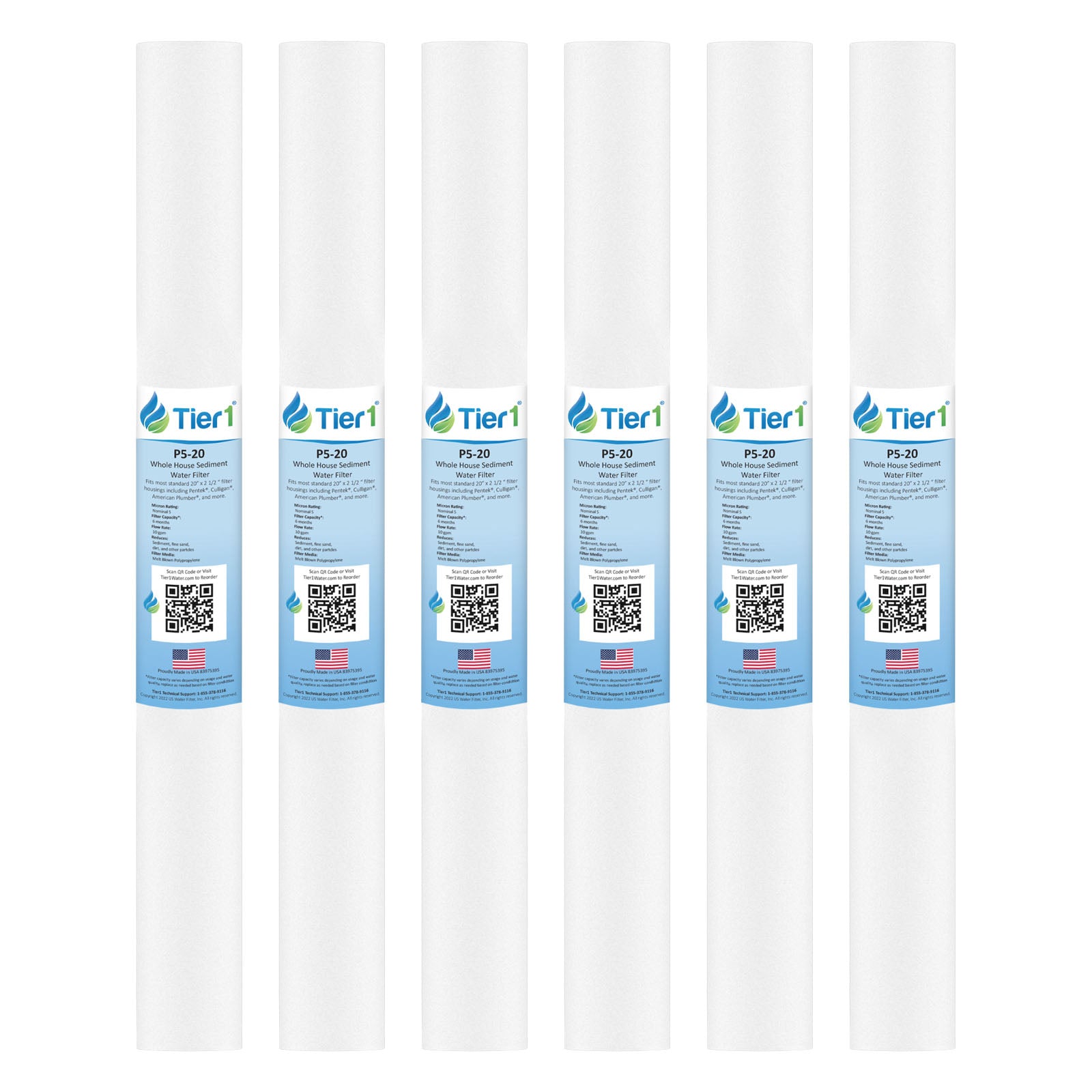 P5-20 Pentek Comparable Whole House Sediment Water Filter by Tier1 - Whole House Cartridges - 11.82 - DiscountFilterStore.com