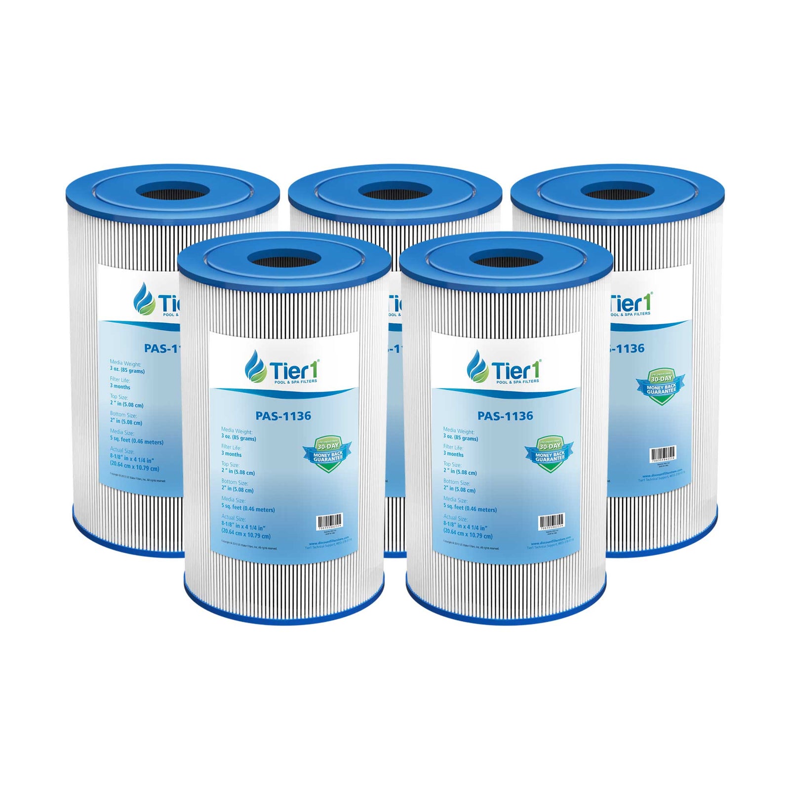 Tier1 Pool Filter for 58600, 59900 & F18 -Washable Trilobal Dirt-Lock Pleats - Pool and Spa Filters - 9.16 - DiscountFilterStore.com