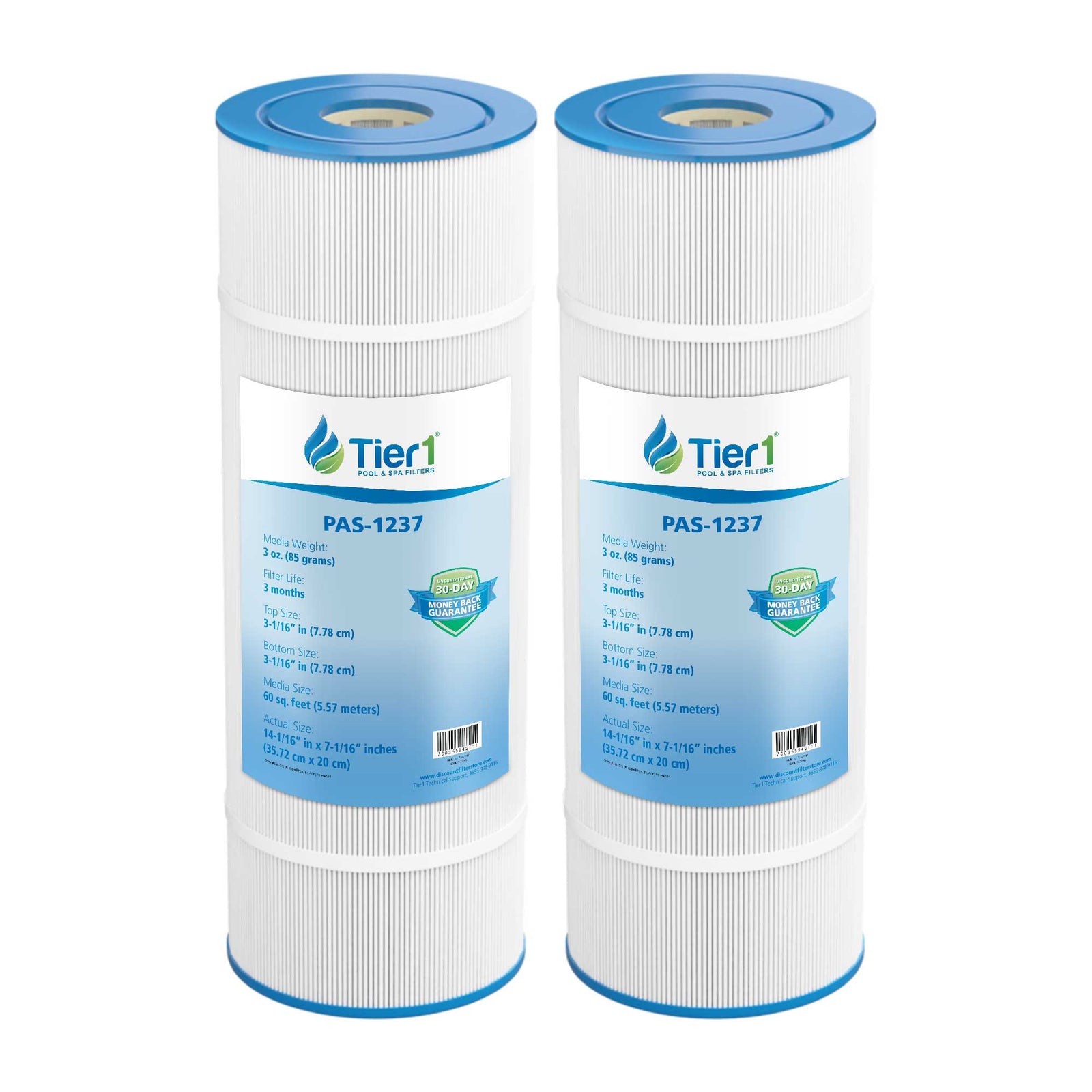 Tier1 Pool Filter for PacFab PFAB60 -Washable Trilobal Dirt-Lock Pleats - Pool and Spa Filters - 31.33 - DiscountFilterStore.com