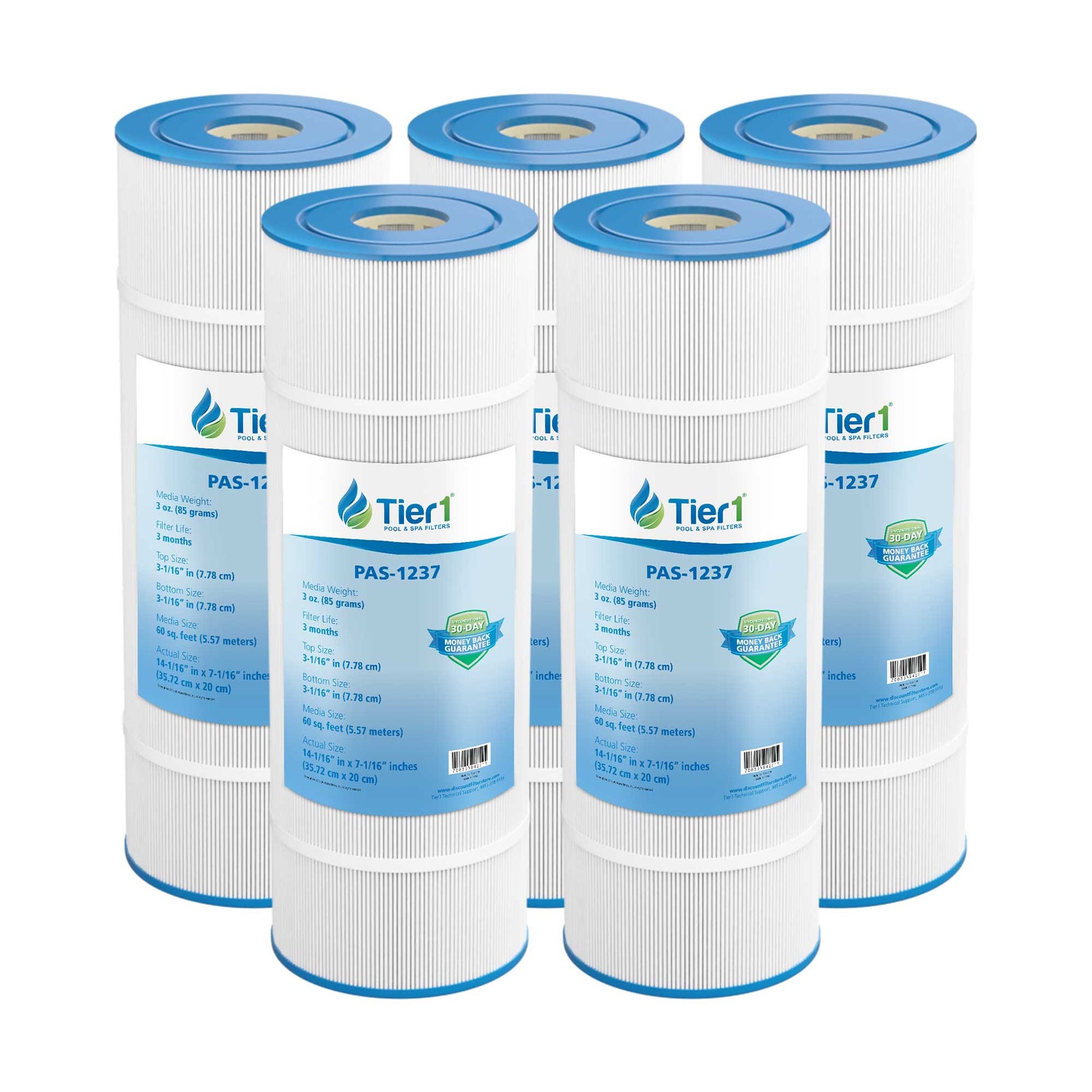 Tier1 Pool Filter for PacFab PFAB60 -Washable Trilobal Dirt-Lock Pleats - Pool and Spa Filters - 31.33 - DiscountFilterStore.com