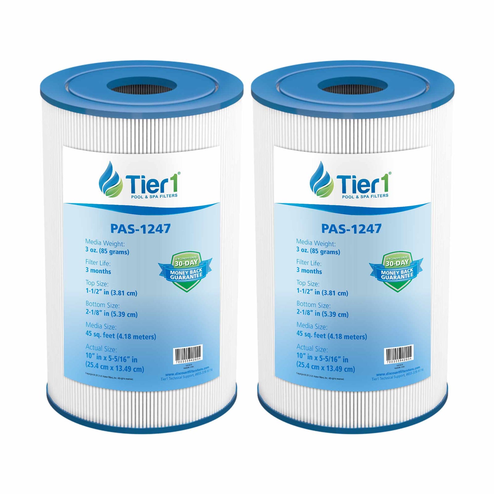 Tier1 Spa Filter for Freeflow Spas Legend -Washable Trilobal Dirt-Lock Pleats - Pool and Spa Filters - 18.09 - DiscountFilterStore.com