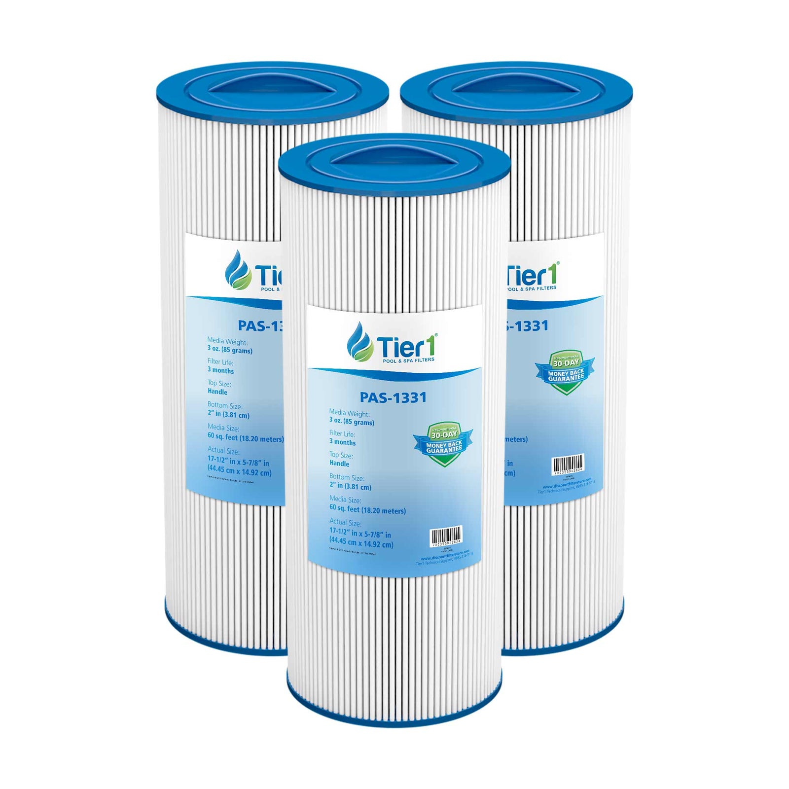 Tier1 Pool Filter for Jacuzzi J400 Filter -Washable Trilobal Dirt-Lock Pleats - Pool and Spa Filters - 23.75 - DiscountFilterStore.com