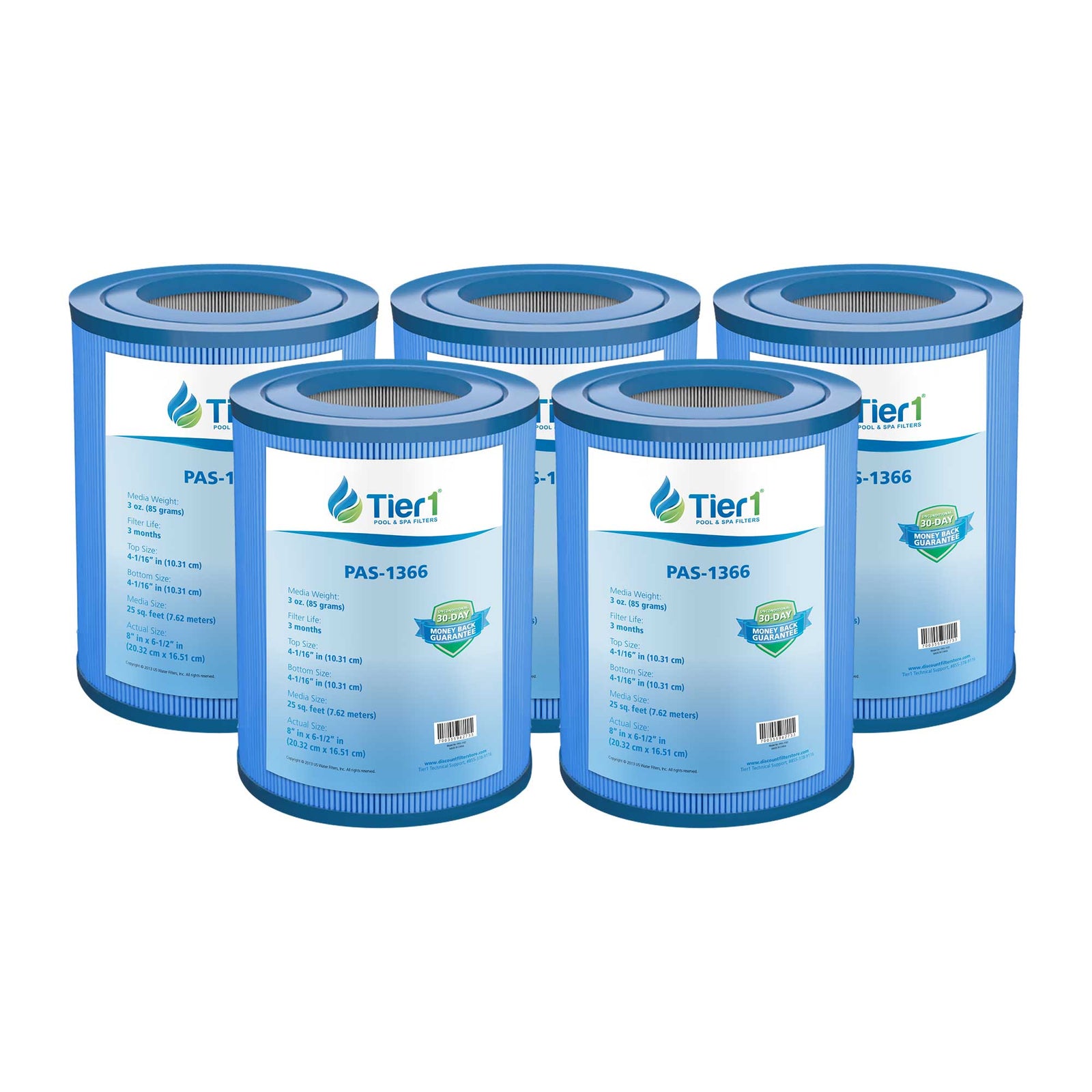 Tier1 Spa Filter for Master Spas -Washable Trilobal Dirt-Lock Pleats - Pool and Spa Filters - 26.1 - DiscountFilterStore.com