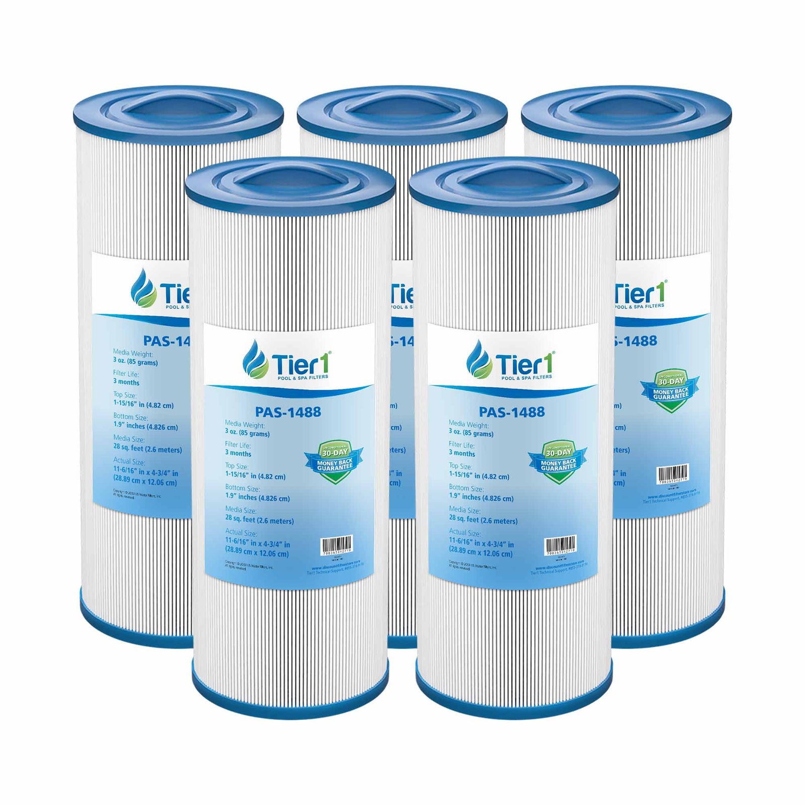 Tier1 Spa Filter for Saratoga Spa -Washable Trilobal Dirt-Lock Pleats - Pool and Spa Filters - 16.54 - DiscountFilterStore.com