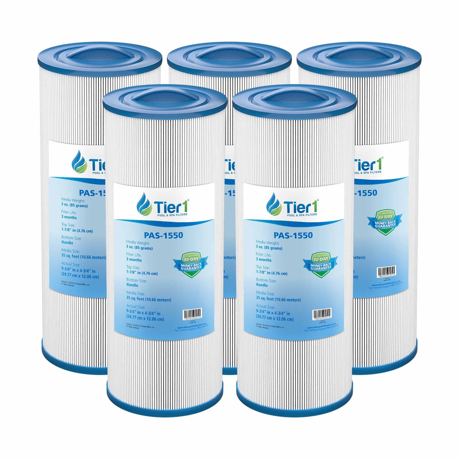 Tier1 Spa Filter for Thermo Spas FL1009 -Washable Trilobal Dirt-Lock Pleats - Pool and Spa Filters - 11.74 - DiscountFilterStore.com