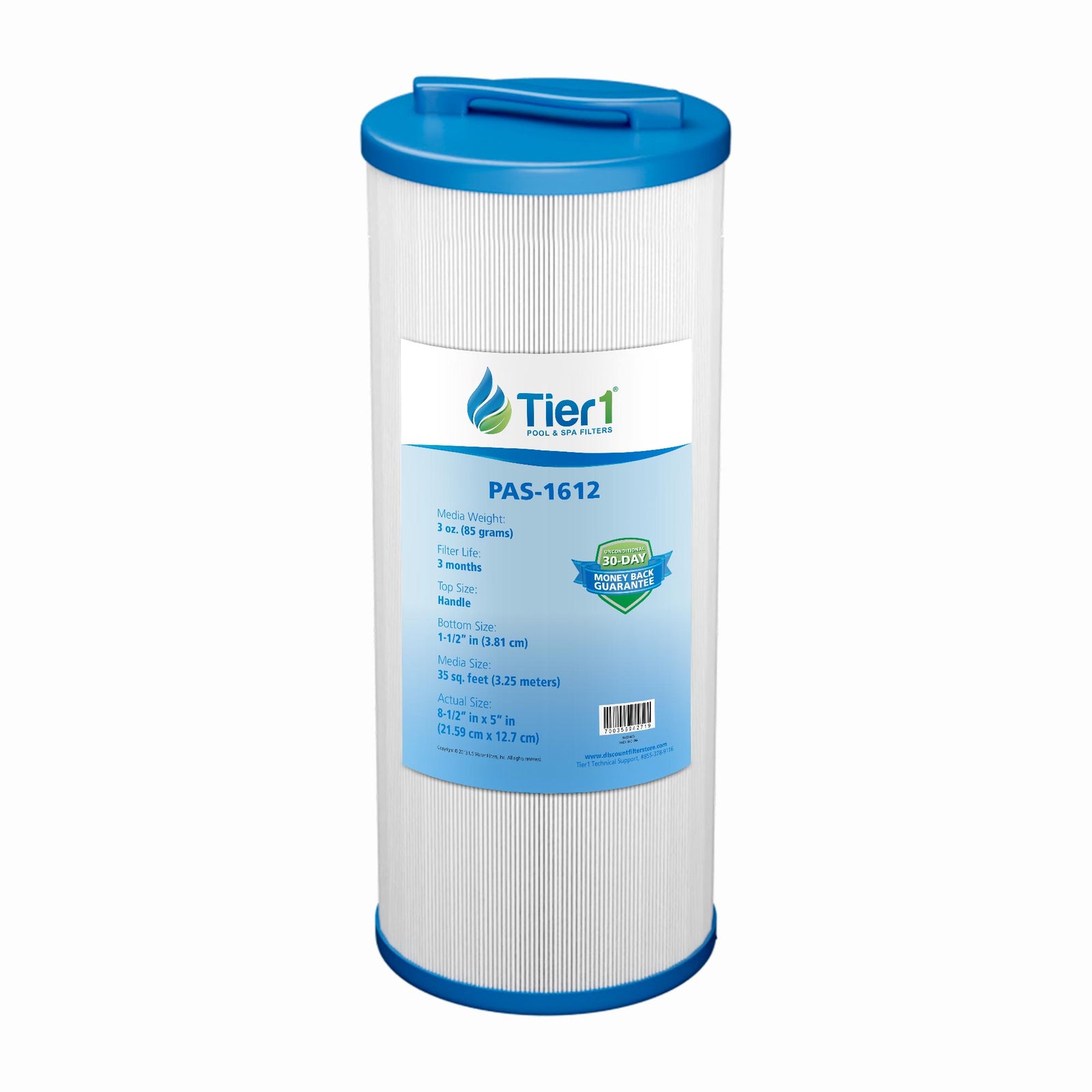 Tier1 Spa Filter for Waterway Teleweir 35 SF -Washable Trilobal Dirt-Lock Pleats - Pool and Spa Filters - 17.44 - DiscountFilterStore.com