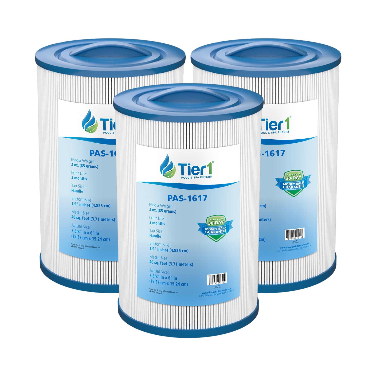 Tier1 Spa Filter for Waterway 817-0050 -Washable Trilobal Dirt-Lock Pleats - Pool and Spa Filters - 18.51 - DiscountFilterStore.com