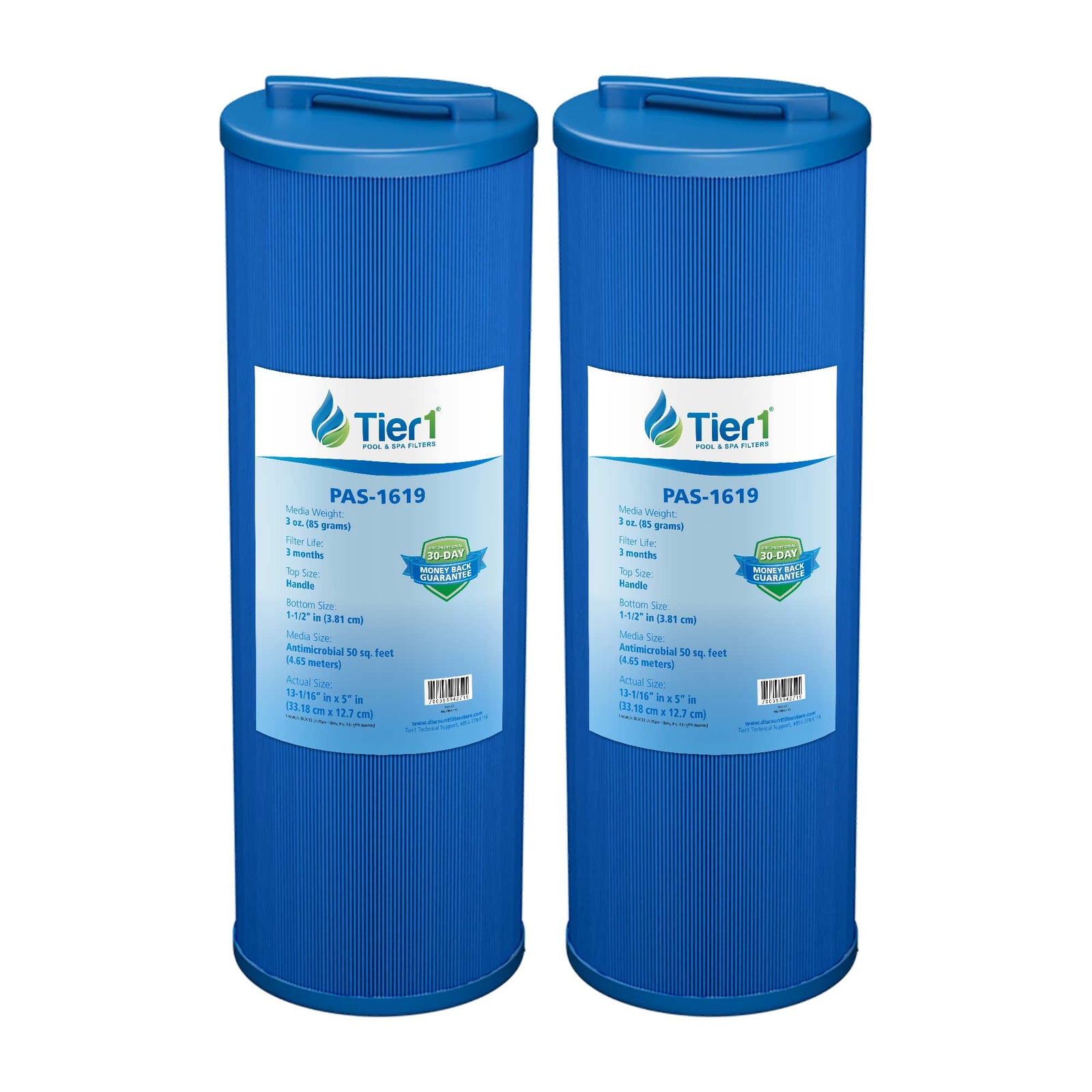 Tier1 Spa Filter for Teleweir 50 (Antimicrobial) -Washable Trilobal Pleats - Pool and Spa Filters - 26.89 - DiscountFilterStore.com