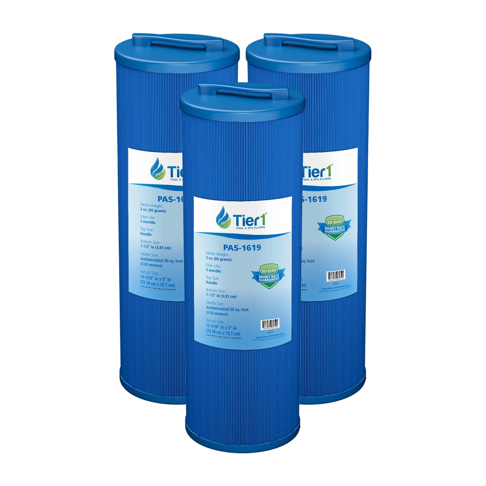 Tier1 Spa Filter for Teleweir 50 (Antimicrobial) -Washable Trilobal Pleats - Pool and Spa Filters - 26.89 - DiscountFilterStore.com