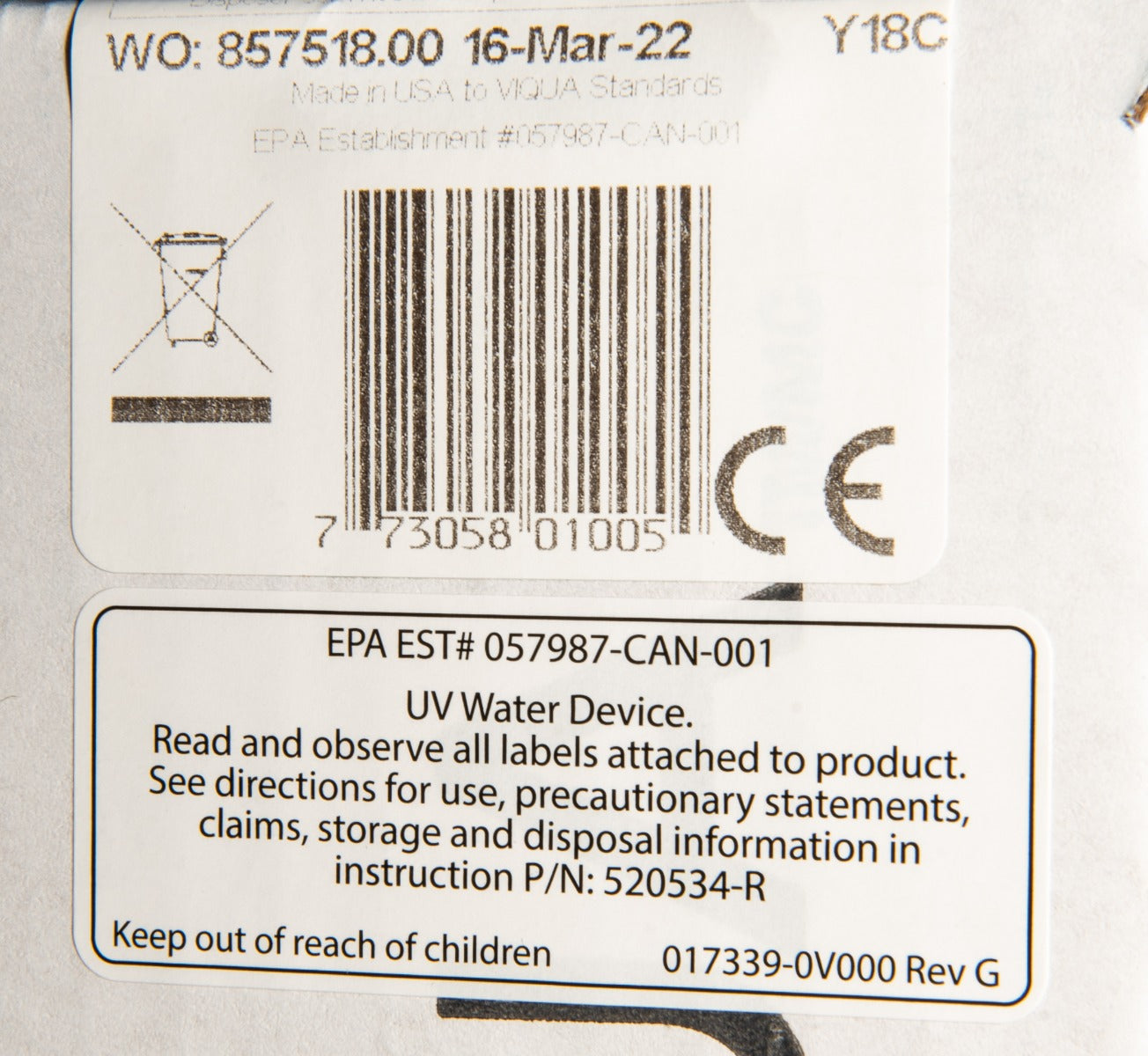S410RL Viqua Replacement UV Lamp - Whole House Systems - 148.0 - DiscountFilterStore.com
