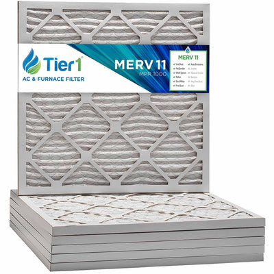16x16x1 Merv 11 Universal Air Filter By Tier1 (6-Pack) - Air Filters - 68.01 - DiscountFilterStore.com