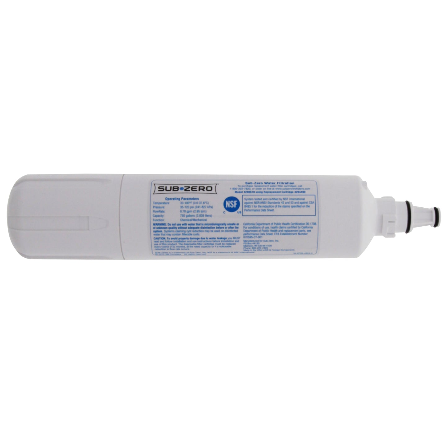 4204490 Sub-Zero Refrigerator Water Filter - Refrigerator Filters - 92.48 - DiscountFilterStore.com