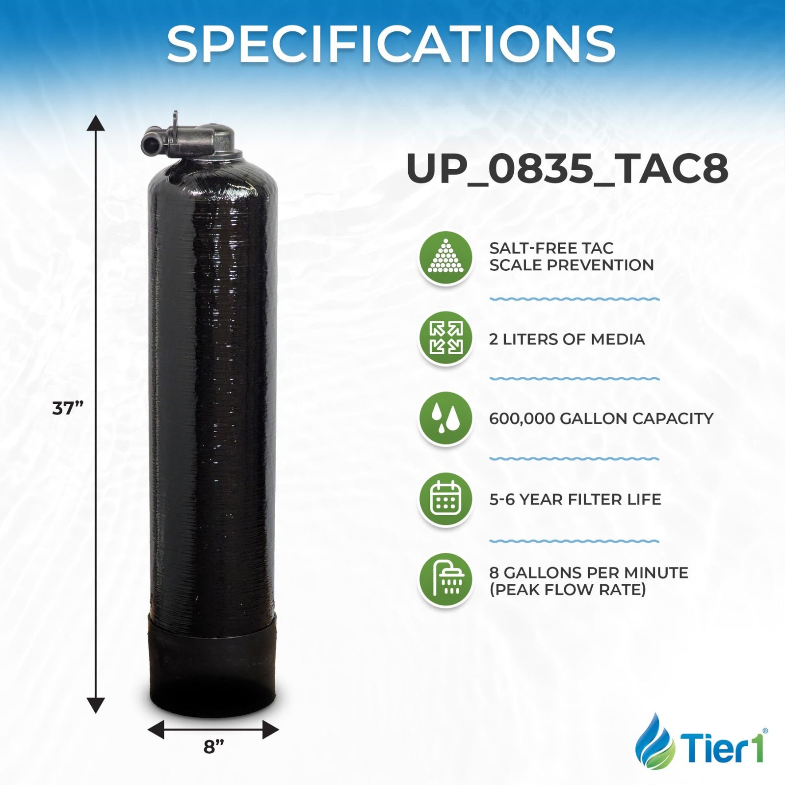 Salt-Free Whole House Water Conditioner - 8 GPM TAC Scale Prevention System for Clean, Healthy Water - Whole House Systems - 401.99 - DiscountFilterStore.com