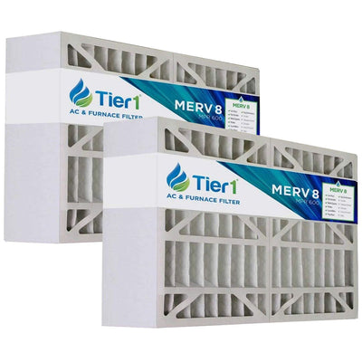 Tier1 brand replacement for White-Rodgers FR1400-401 - 16 x 28 x 6 - MERV 8 (2-Pack) - Air Filters - 65.68 - DiscountFilterStore.com