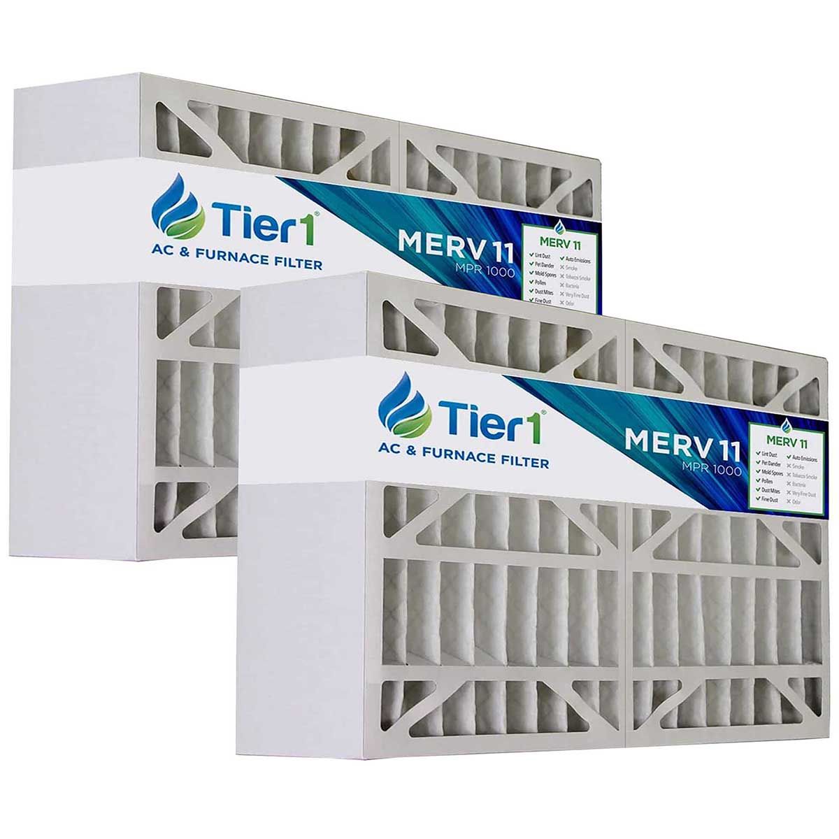 Tier1 brand replacement for White-Rodgers FR1400-401 - 16 x 28 x 6 - MERV 11 (2-Pack) - Air Filters - 76.65 - DiscountFilterStore.com