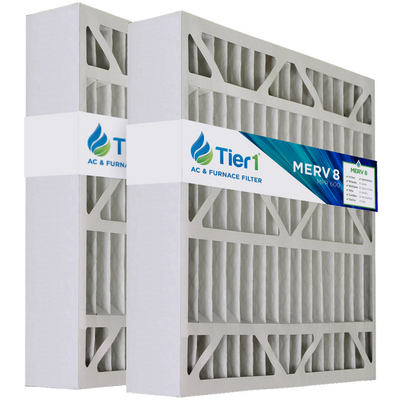Tier1 brand replacement for White-Rodgers FR2000-401 - 20 x 25 x 6 - MERV 11 (2-Pack) - Air Filters - 81.08 - DiscountFilterStore.com